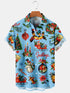 Men's Christmas Funny Graphic Short Sleeve Hawaiian Shirt